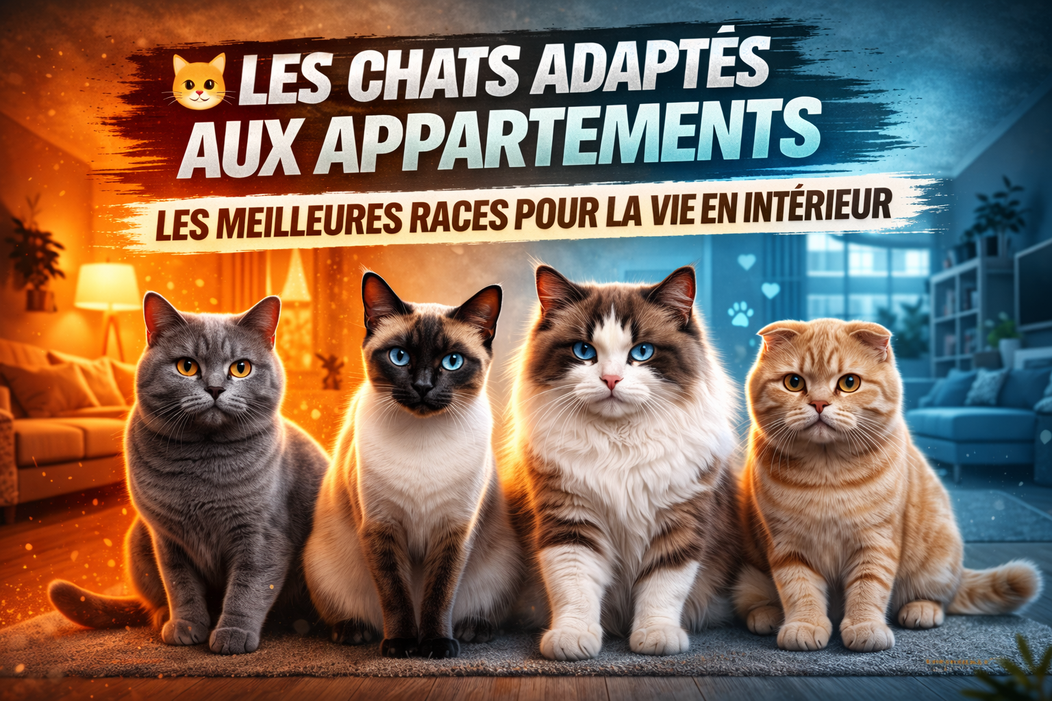 Les chats adaptés aux appartements : les meilleures races pour la vie en intérieur