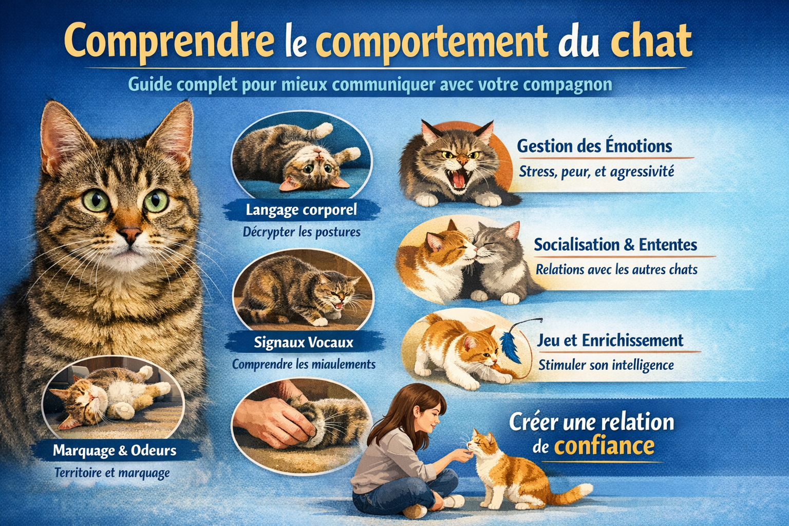 Comprendre le comportement du chat : guide complet pour mieux communiquer avec votre compagnon