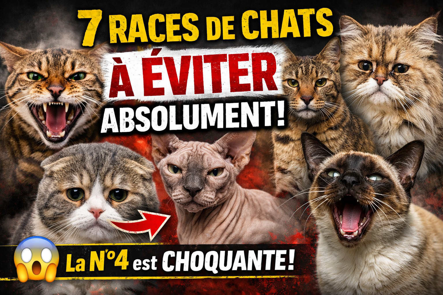 🚨 7 races de chats à éviter absolument (la numéro 4 va vous choquer)