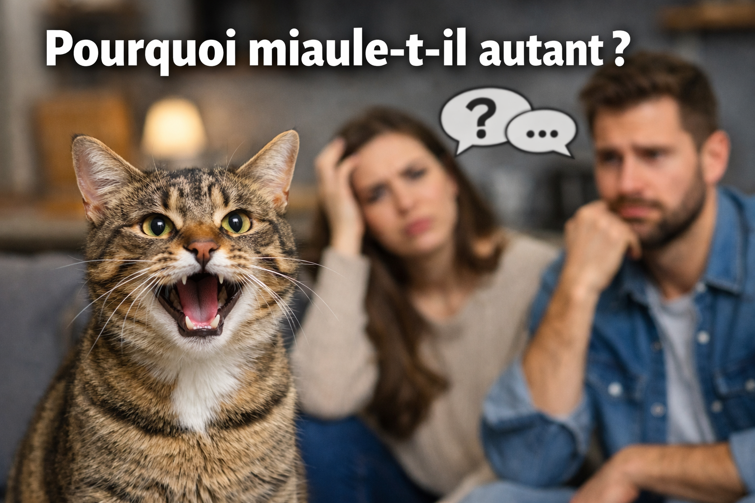 Pourquoi mon chat miaule tout le temps ? Causes réelles et solutions efficaces